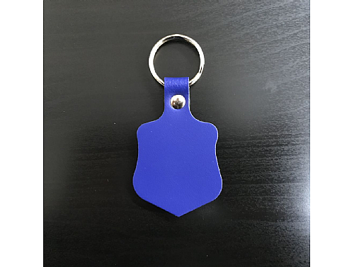 Royal Blue - Real Leather Key Fob - Shield